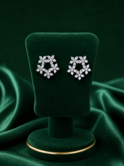 Crystal Blossom Stud Earrings