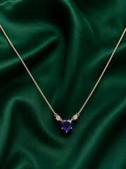Midnight Sapphire Heart Jewelry Set