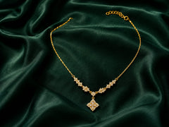Golden Blossom Pendant Necklace