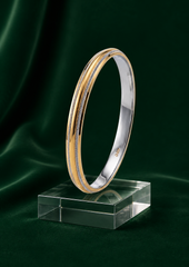 Aurora Two-Tone Bangle Bracelet