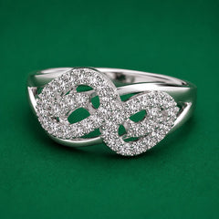 Infinity Sparkle Crystal Ring