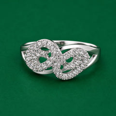 Infinity Sparkle Crystal Ring