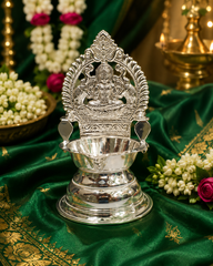 Silver Lakshmi Deepam Diya