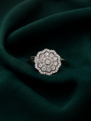 Radiant Blossom Halo Ring