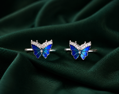 Azure Butterfly Toe Ring
