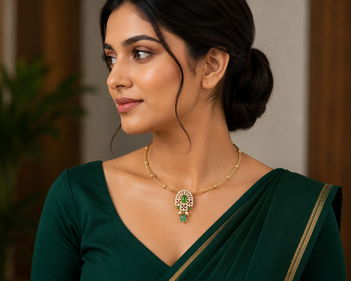 Emerald Royale Choker Necklace