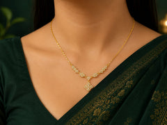 Golden Blossom Pendant Necklace