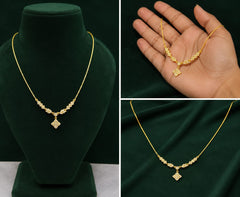 Golden Blossom Pendant Necklace