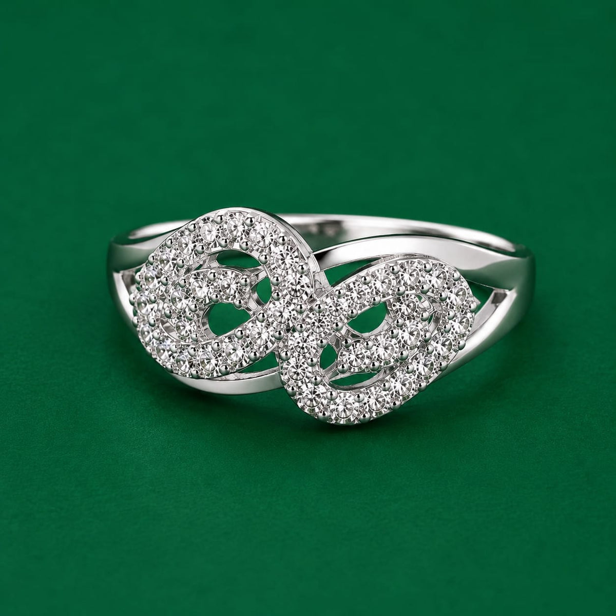 Infinity Sparkle Crystal Ring