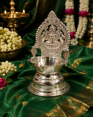 Silver Lakshmi Deepam Diya